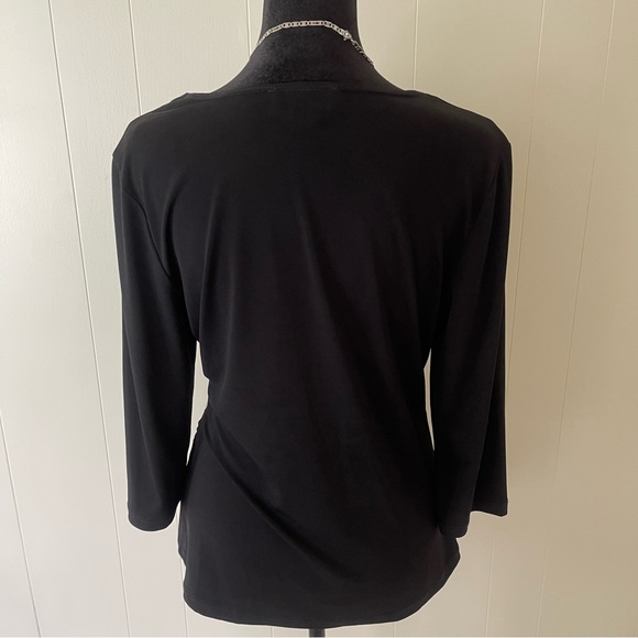 AB Studio black wrap top - Picture 4 of 8